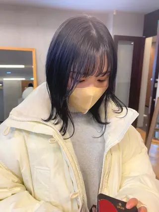 ミディアム カラー esu西梅田所属・ena/ブリーチなし 透明感・レイヤー🎀のヘアスタイル