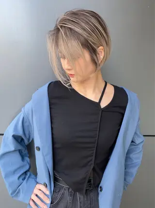 ミディアム 外国人風ヘア スペシャリスト★高沼のヘアスタイル