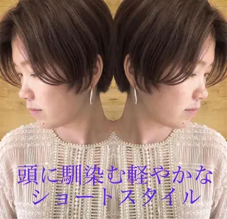 ショート カラー テトネ タカシのヘアスタイル