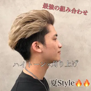 ショート カラー 横浜メンズパーマ🔥 大野賢人のヘアスタイル