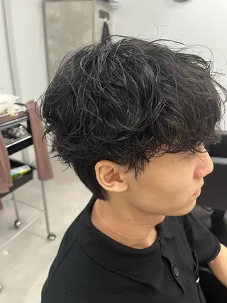 ショート パーマ メンズパーマ特化🔥 田中のヘアスタイル