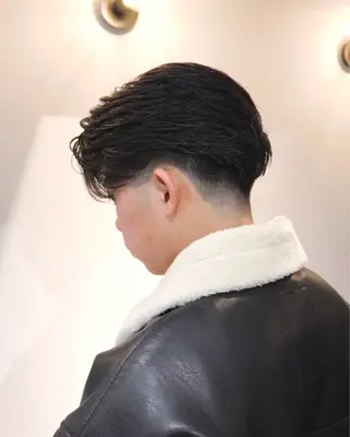 パーマ メンズ 心櫻/メンズパーマ/ ニュアンス/フェザーのヘアスタイル