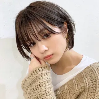 ショート カラー パーマ ヘアアレンジ ボブ｜韓国｜美髪矯正 ｜amika🌙のヘアスタイル