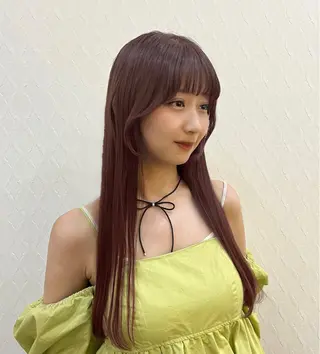 ロング カラー 顔まわり/オフィス カラー/青栁優🔆のヘアスタイル