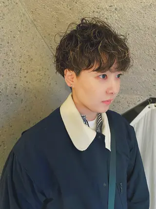 ショート IZAKI/パーマ/ ボブ/ショート/平尾のヘアスタイル