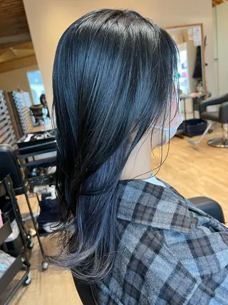 ロング カラー 関口 友行のヘアスタイル