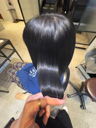 ミディアム カラー La fith 店長 城谷颯人のヘアスタイル