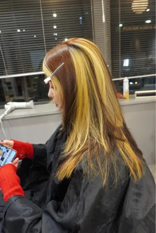 カラー yll所属・似合わせ/ハイトーン /中目黒/さくらのヘアスタイル