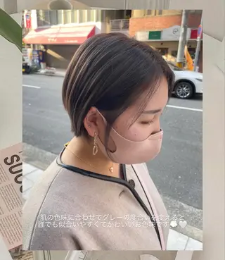 ショート カラー Hana ♡ marshu梅田のヘアスタイル