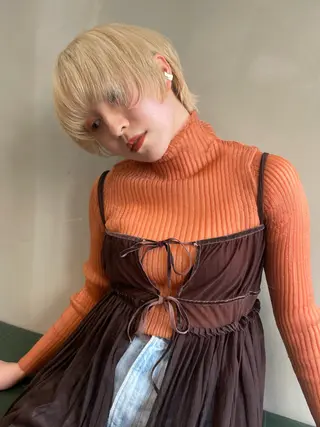 ショート カラー ショート/ボブ/ 心斎橋/宮脇美奈のヘアスタイル