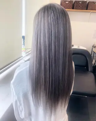 ロング カラー JIL BLAN 京都所属・RU RIのヘアスタイル