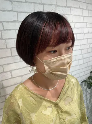 ショート カラー 透明感ハイライト◎ 伊藤夏海のヘアスタイル