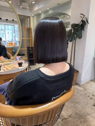 セミロング 髪質改善/ボブ /韓国/erikoのヘアスタイル