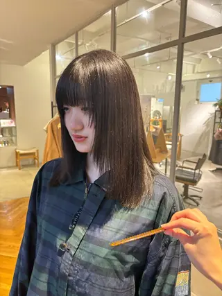 ミディアム カラー yuna / tsunaguのヘアスタイル