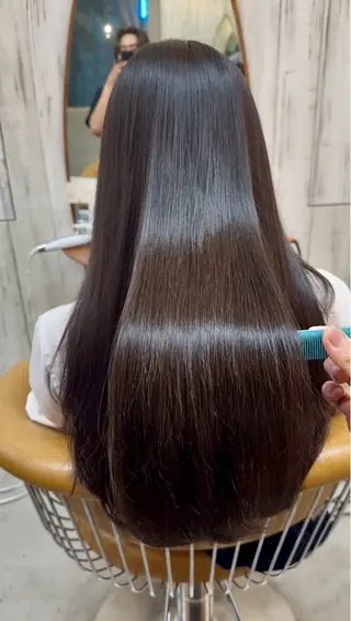 ロング カラー 髪質改善✨縮毛矯正 ショートボブ/ともきのヘアスタイル