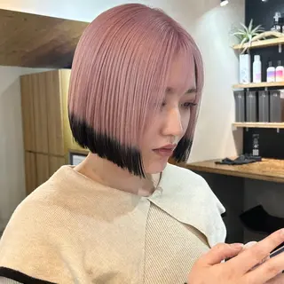 ショート カラー 韓国/ハイトーン/ ボブ🎀MIKU🎀のヘアスタイル