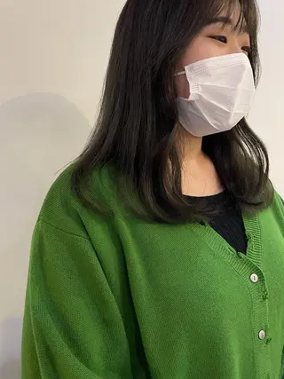 セミロング カラー silo所属・silo MOKA 顔周りカット🦦のヘアスタイル