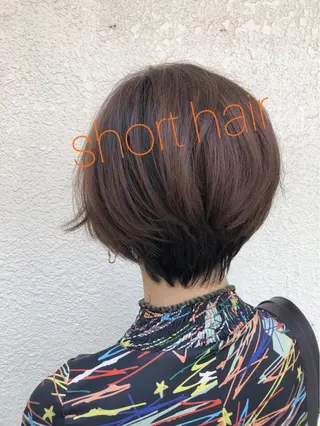 ショート カラー パーマ ヘアアレンジ 脱白髪染め特化GBG 自由が丘所属・【白髪ぼかし 専門GBG】自由が丘のヘアスタイル