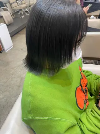 ミディアム カラー 【完全個室】髪質改善 暖色カラー/山崎唯奈のヘアスタイル