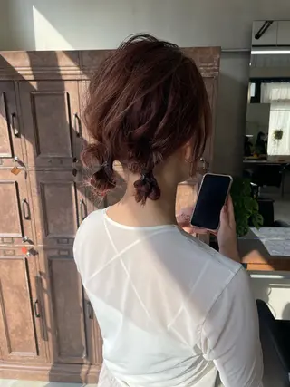 ミディアム 沖縄/ヘアアレンジ /ナカノのヘアスタイル