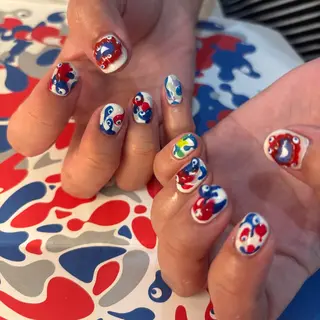 ネイル 栗田 ゆう子のネイルデザイン