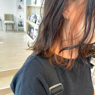 ミディアム カラー ボブ/暖色/デザイン KOYUKI⛄️のヘアスタイル