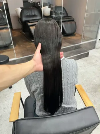 ロング 新宿📍韓国ヘア 🇰🇷透明感カラーのヘアスタイル