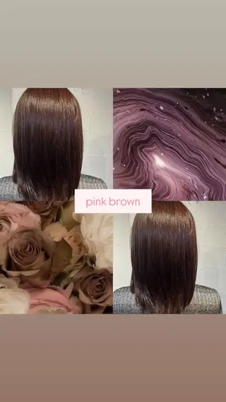 ミディアム カラー 半澤 亜実🪐/縮毛矯正のヘアスタイル