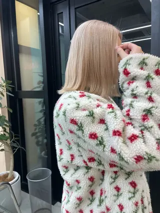 ミディアム ボブカットモデル/パ ーマ/harunaのヘアスタイル