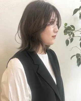 ミディアム カラー nakahara madokaのヘアスタイル