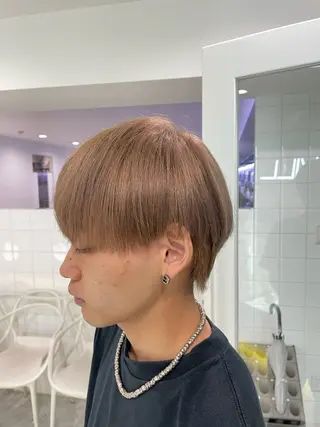ショート カラー ヘアアレンジ メンズ 艶カラー の達人のヘアスタイル