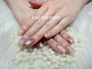 ネイル kao nail マグネット/長さだしのネイルデザイン
