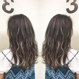 ロング カラー ヘアアレンジ メンズ キッズ ネイル マツエク・マツパ AUBE HAIRazul吉祥寺所属・綺麗な髪質にしたい方 限定🌈清水 祥のヘアスタイル