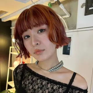 ショート カラー ボブハイトーン🦖 デザインMAMIのヘアスタイル