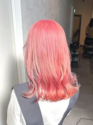 セミロング カラー 👑髪質改善カラー 中垣斗希のヘアスタイル