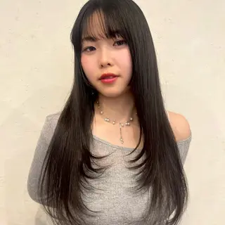 ロング カラー カラー/韓国レイヤー /ブリーチ/hinaのヘアスタイル