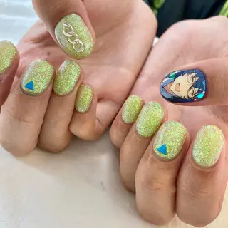 ショート 池袋痛ネイル Nok. 渡辺のネイルデザイン