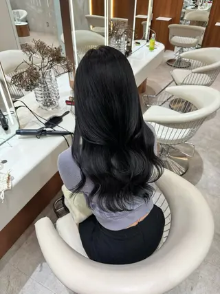 ロング カラー 韓国レイヤー🇰🇷 韓国研修◎渋谷カイトのヘアスタイル