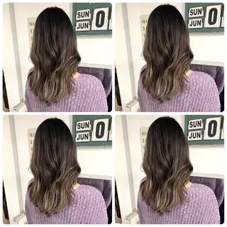 ロング カラー 京都大人女性ショート 徒歩1分/秋山のヘアスタイル