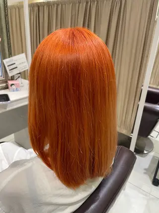 セミロング カラー 前田 夏実/メンズカットのヘアスタイル