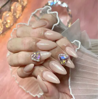 ネイル 23時まで❤︎韓国、 ワンホンネイルのネイルデザイン