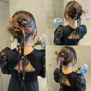 ロング ヘアアレンジ Reve  resort所属・美髪× ヘアセット✨Araiのヘアスタイル