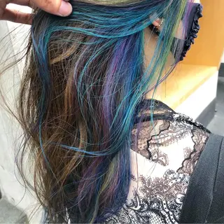 ロング カラー 原宿サロン代表 デザインカラー伊藤卓のヘアスタイル