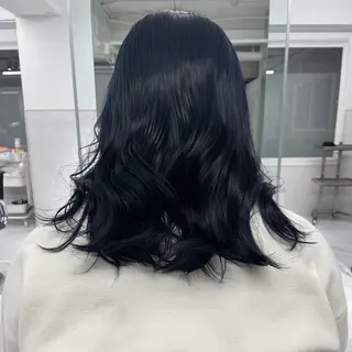 ミディアム カラー ハイトーン/ボブ /HBL/AYUNAのヘアスタイル