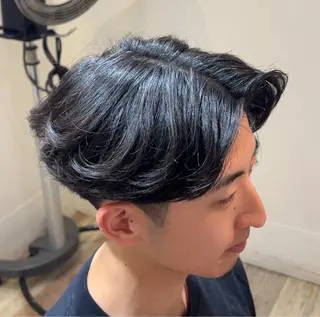 パーマ メンズ メンズパーマ眉毛 特化アユム🔥のヘアスタイル