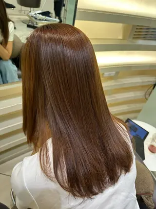 ロング パーマ ヘアアレンジ タイトボブ個性派カラ ーAKANEのヘアスタイル