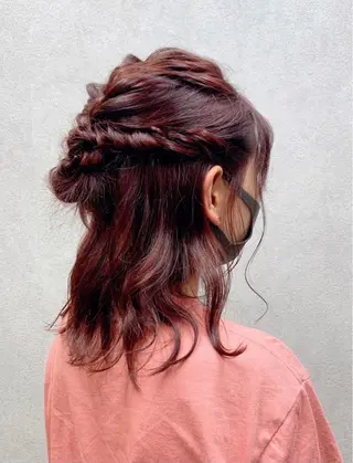 セミロング カラー ヘアアレンジ 似合わせカット/ 艶カラー/いらみなのヘアスタイル