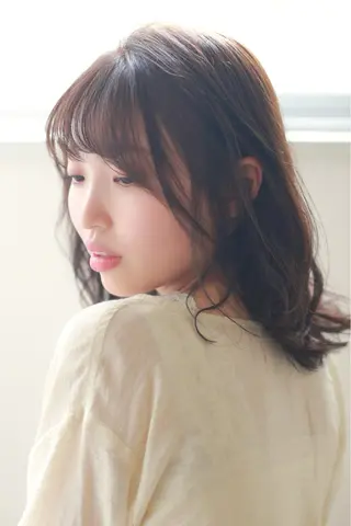 ミディアム 骨格/顔型/パーソナ ルカラー診断/中野のヘアスタイル