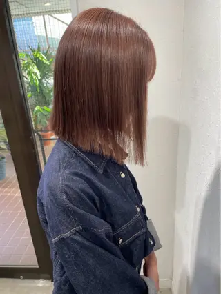 ミディアム WARP/縮毛矯正 山野辺のヘアスタイル