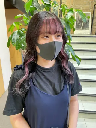 ロング カラー メンズパーマ/ メッシュ📍ﾕﾘのヘアスタイル